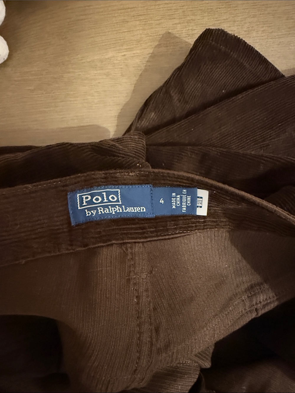 Ralph Lauren Wide-Leg Corduroy Pants in Deep Chocolate Brown - Picture 2 of 2
